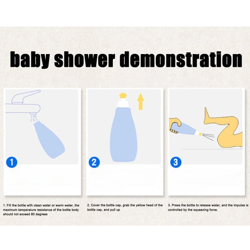 Портативный ручной душ для биде, гигиенический распылитель для мытья, ручной пресс PXPD Изображение 4