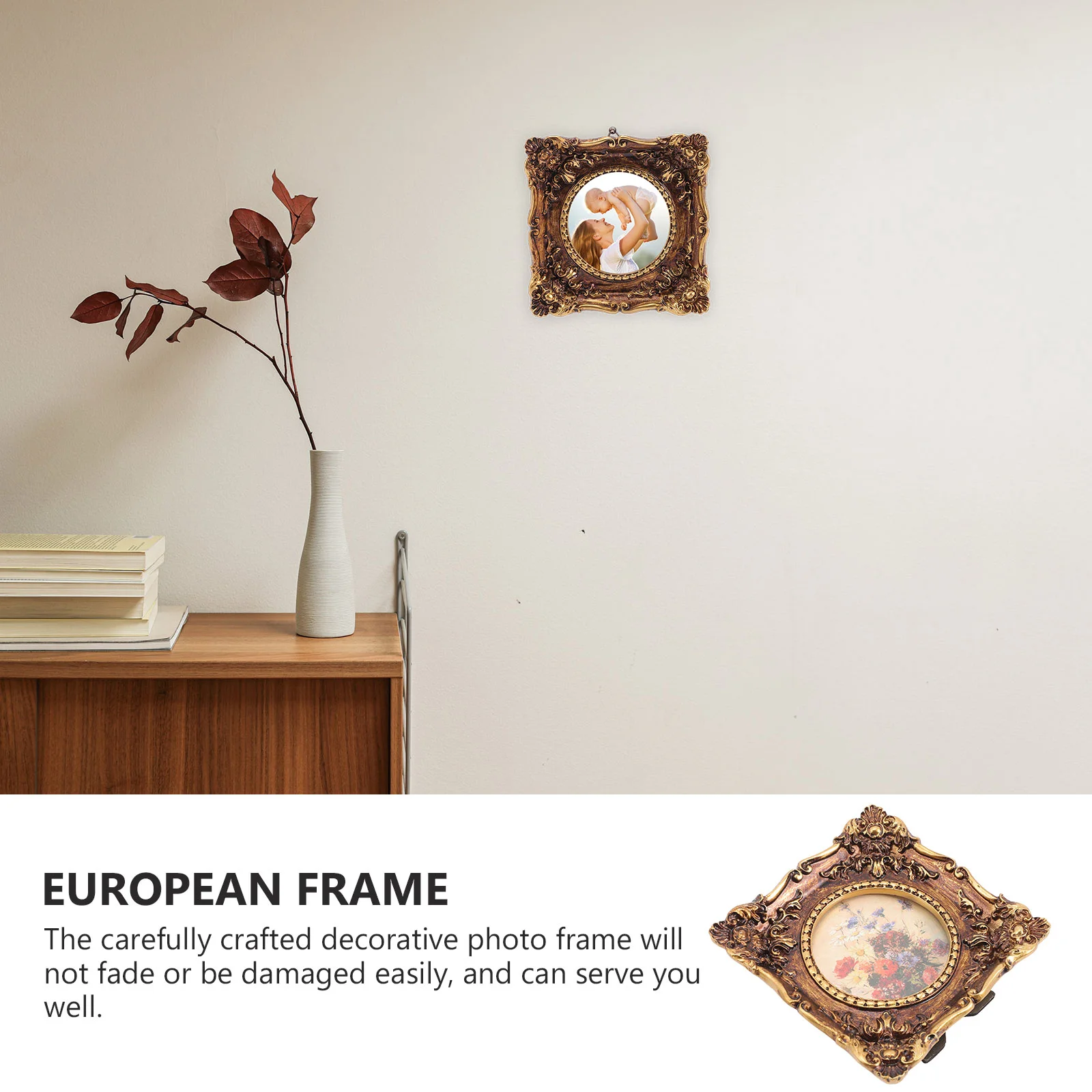 Фоторамка в европейском стиле, Изящный держатель, Рамки для картин, украшения Изображение 2