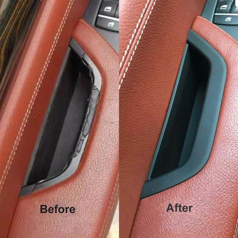 Черная отделка передней левой боковой двери внутренней ручкой Подходит для BMW X3 F25 X4 F26 2011-2017 Изображение 1