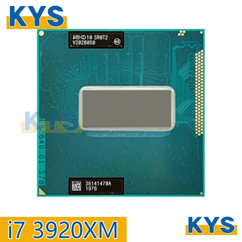Intel Core Для I7-3920XM i7 3920XM SR0T2 четырехъядерный восьмипоточный процессор с частотой 2,9 ГГц, 8M 55W, слот G2 / rPGA988B Изображение 0