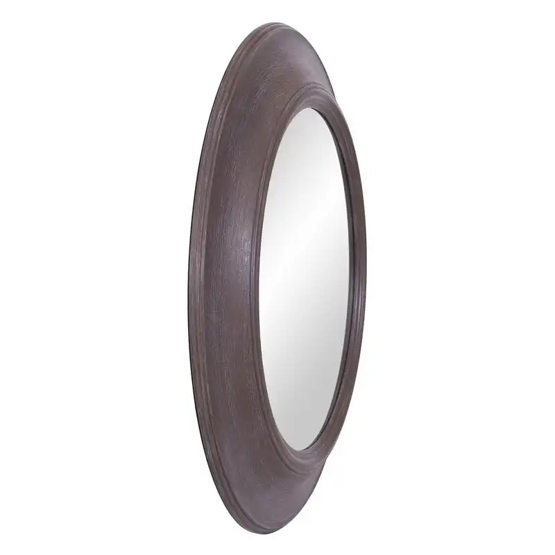 Круглое зеркало из потертого темно-серого цвета 24 Изображение 3