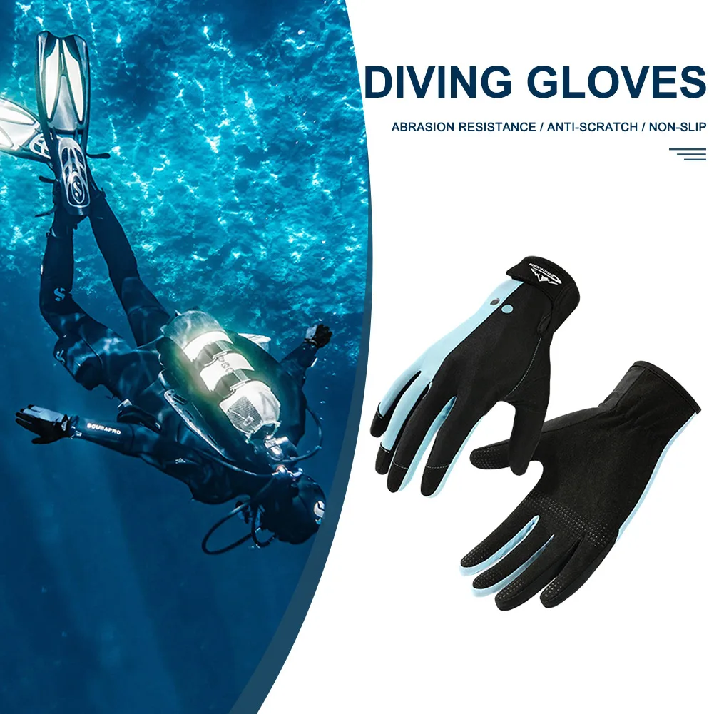 Перчатки для подводной охоты Портативные Перчатки для подводного плавания с маской и трубкой Легкие, Противоскользящие, Удобные аксессуары для улицы Изображение 2