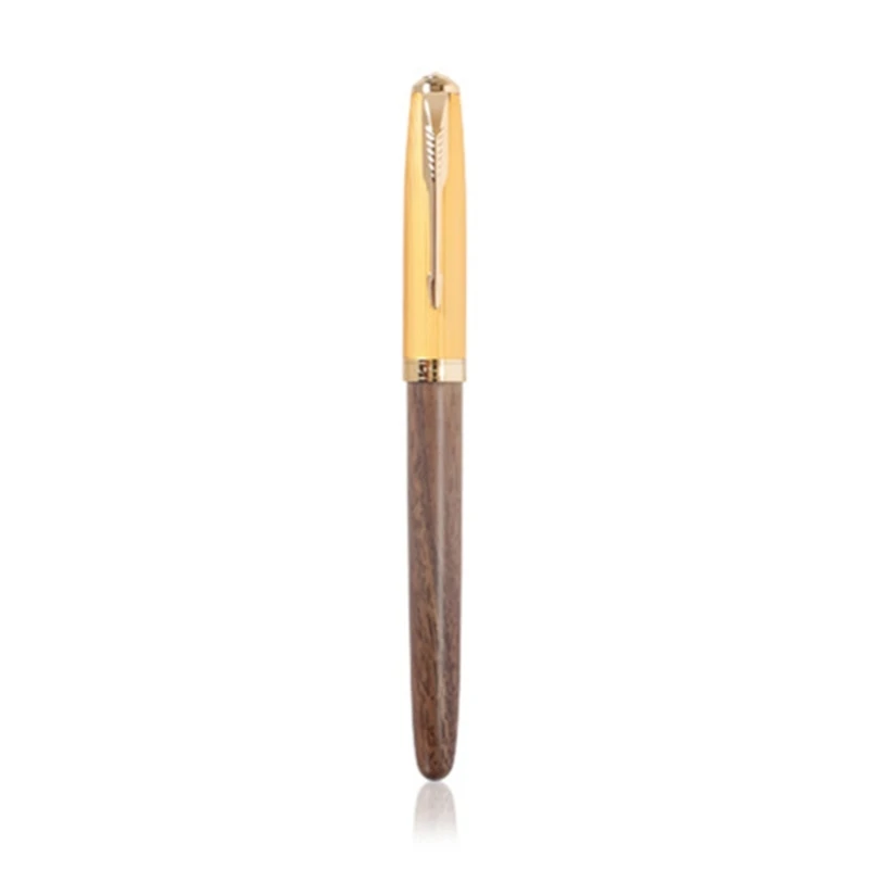 Авторучка U75A, ручки серии Extra-Fine с металлическим наконечником для письма в деловом офисе, высококачественная сталь и дерево Изображение 1