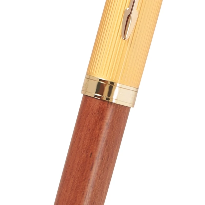 Авторучка U75A, ручки серии Extra-Fine с металлическим наконечником для письма в деловом офисе, высококачественная сталь и дерево Изображение 4