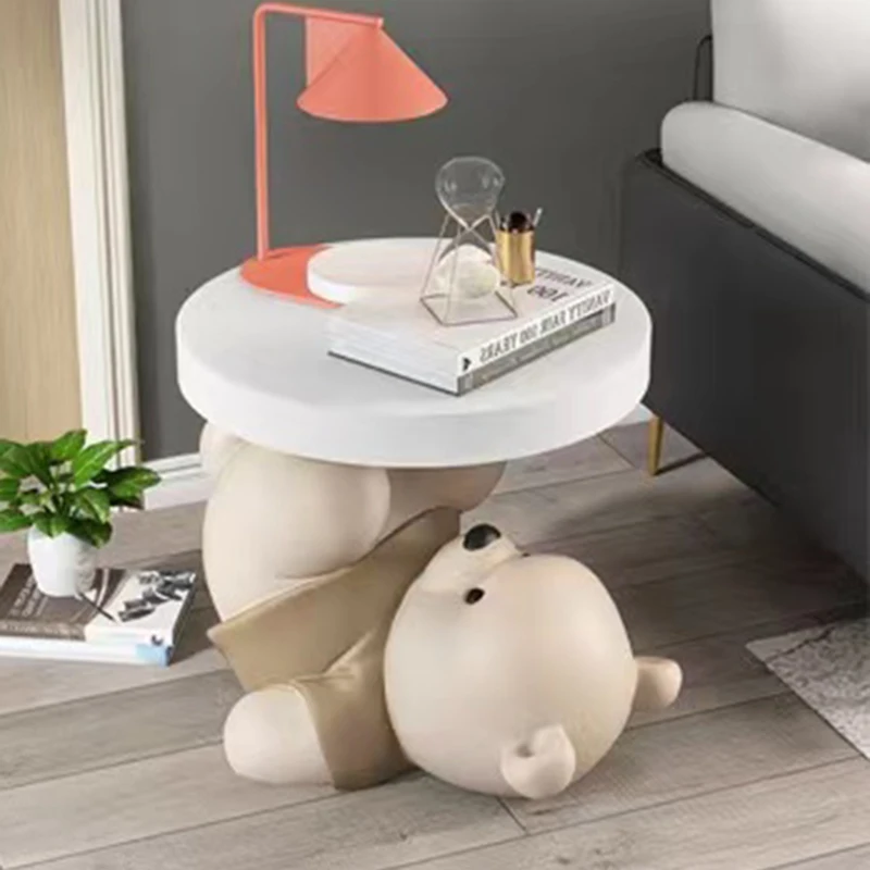 Прикроватный столик в спальне Прикроватные тумбочки Маленький белый чайный набор для кабинета Детская мебель YY50BT Изображение 3