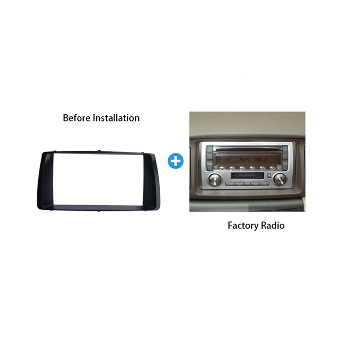Панель автомобильного радиоприемника для Toyota Corolla 2001-2006 DVD-стерео Рамка, адаптер для монтажа на приборной панели, Рамка для отделки Изображение 2