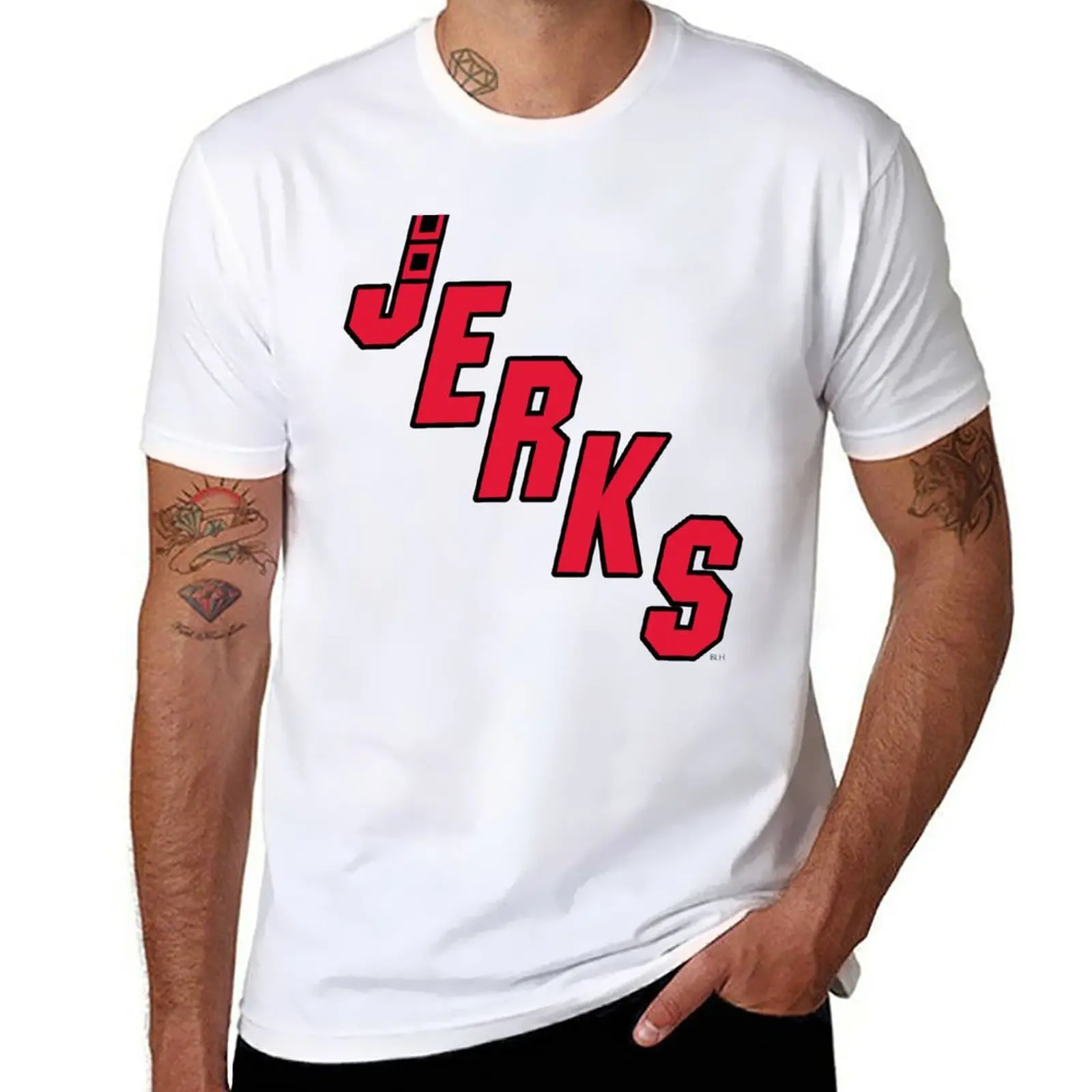 New Bunch of Jerks (Carolina Hurricanes) - Футболки с героями Пивной лиги, футболки для спортивных болельщиков, мужские белые футболки Изображение 0