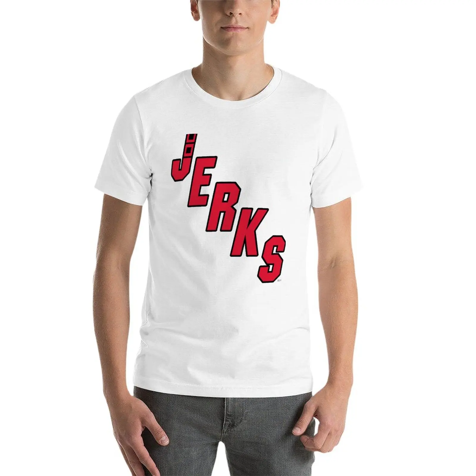 New Bunch of Jerks (Carolina Hurricanes) - Футболки с героями Пивной лиги, футболки для спортивных болельщиков, мужские белые футболки Изображение 2