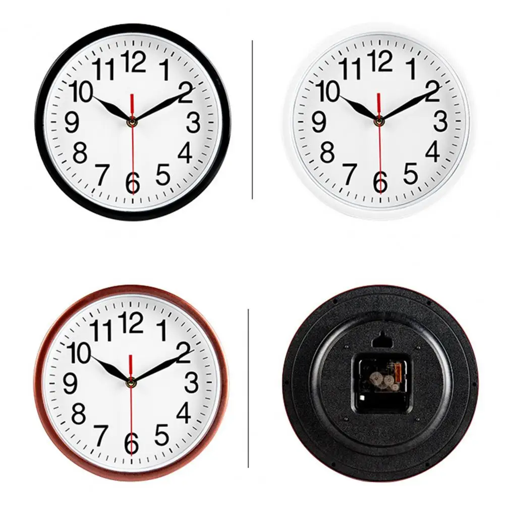 Надежные часы с кварцевым механизмом, стильные кварцевые часы для домашнего декора кафе, прочные, не тикающие настенные часы для обедов для пожилых людей Изображение 0