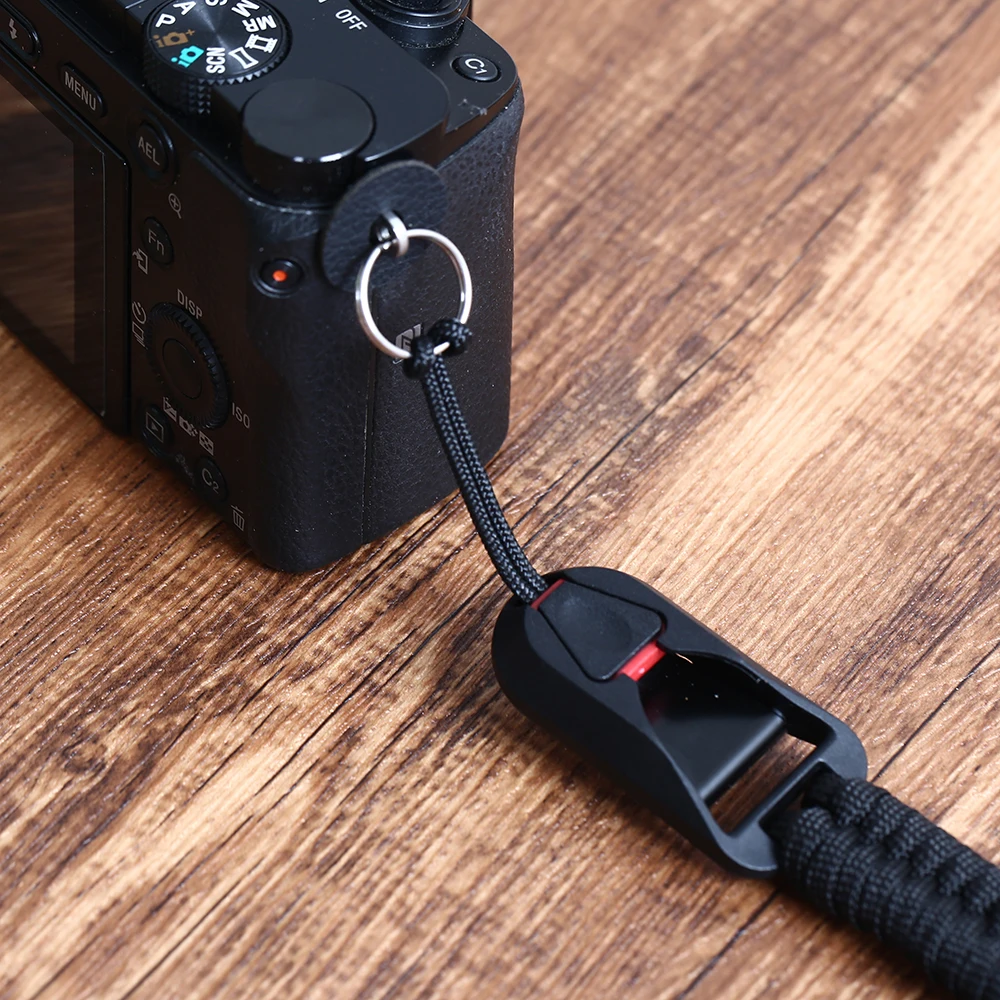 Ремешок для Камеры Canon Sony Fuji Panasonic Leica Nikon Grip Paracord Плетеный Браслет Быстроразъемная Армейская веревка Изображение 2
