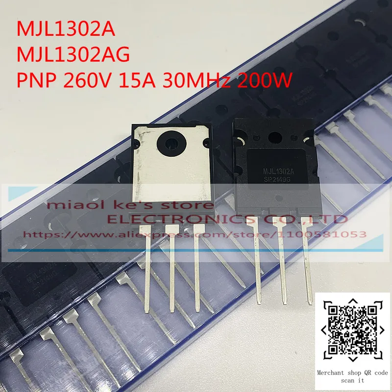 [5 Пар] 100% Новый оригинальный: одиночный биполярный транзистор MJL1302A MJL3281A TO-264 Изображение 1