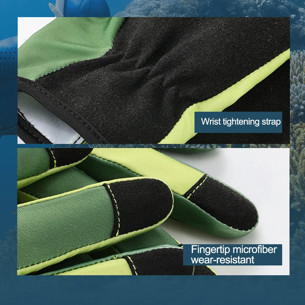 Перчатки для подводной охоты Портативные перчатки для подводного плавания с аквалангом Легкие Эластичные, защищающие от царапин Удобные принадлежности для водных видов спорта Изображение 4