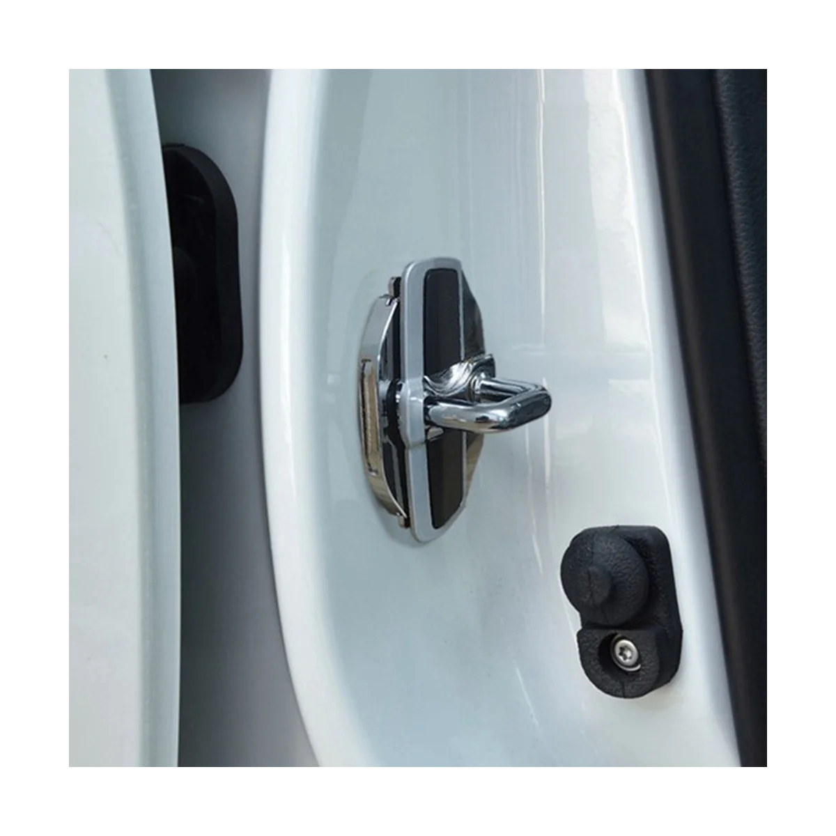 4 Комплекта Стабилизатора двери TRD Протектор дверного замка Защелки Стопорные крышки для Nissan E12 E13 C27 C28 Изображение 4