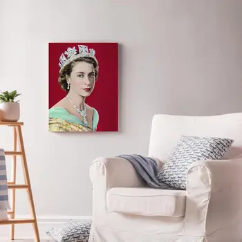 Плакат с Портретом Королевы Елизаветы II, Фотоплакат На Память о Королеве Англии, Настенный Арт-принт Без Рамы В Память о Ее Величестве