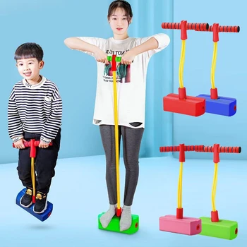 Новые спортивные игры Детские игрушки Поролоновый джемпер с Пого-стиком для игр на открытом воздухе, забавные тренажеры, игрушки для детей, подарки для мальчиков и девочек