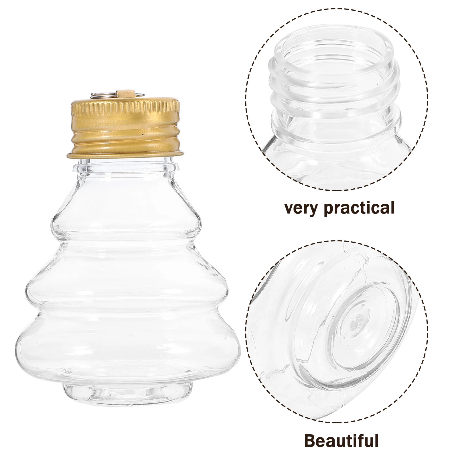 10 Шт Пустая Бутылка Вода Молоко Креативные Бутылки Waterbottle Для Хранения Вечерние Рождественская Елка Сок Питьевой Изображение 1