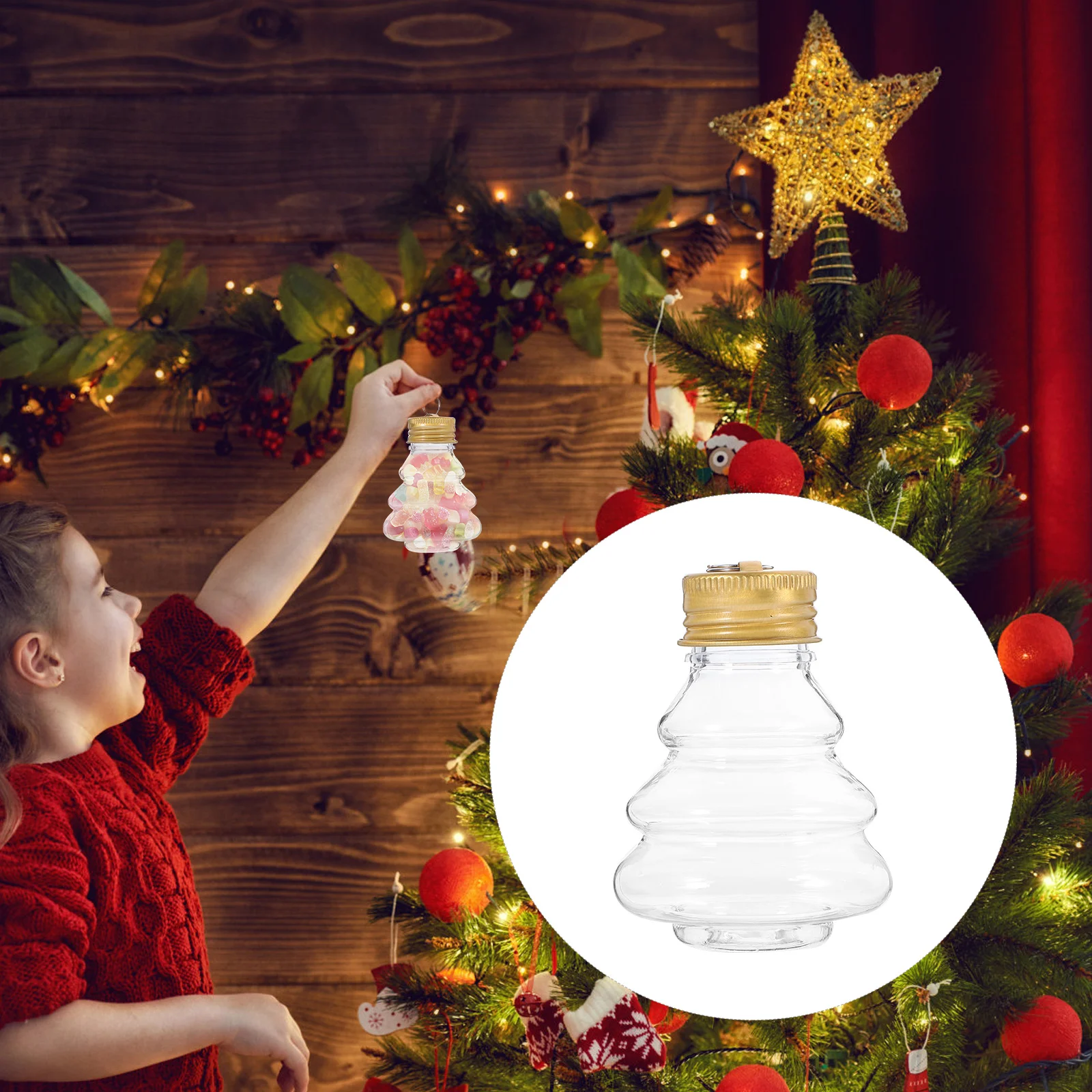 10 Шт Пустая Бутылка Вода Молоко Креативные Бутылки Waterbottle Для Хранения Вечерние Рождественская Елка Сок Питьевой Изображение 4